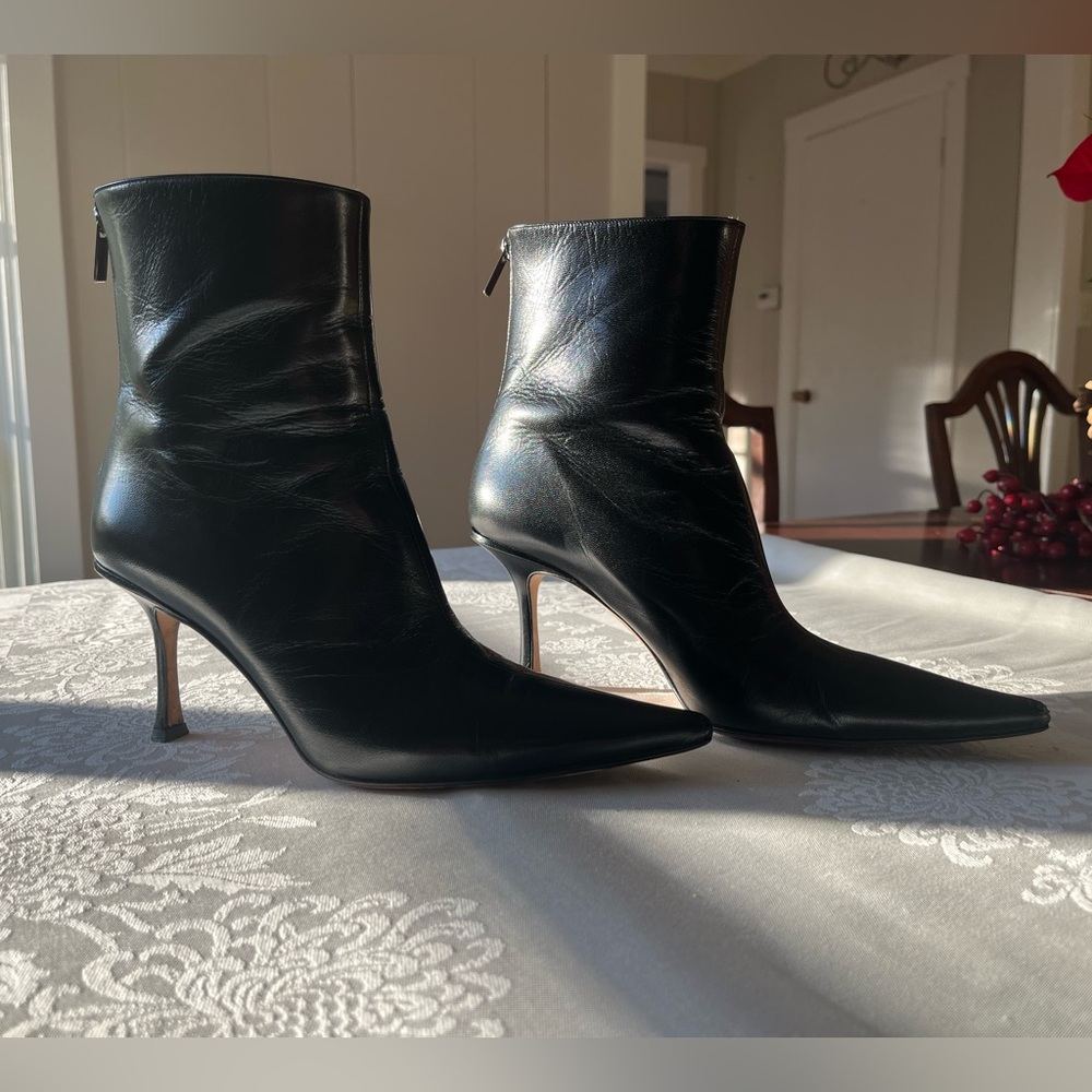 🚫SOLD🚫Jimmy Choo black leather ankle boots, size 39.5